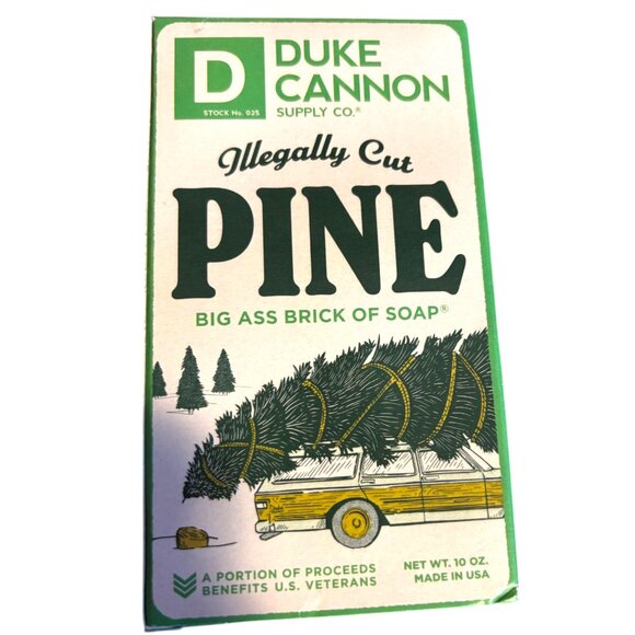 Duke Cannon Illegally Cut Pine Big Ass Brick of Soap 10oz USA Made NEW IN BOX - Picture 2 of 5